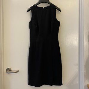 J. CREW Sz 00P XXS Petite 100% Wool Black Sheath Dress, Suit, Fully Lined